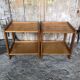 Paire de Chevet Table D’appoint Bois Vintage #A320