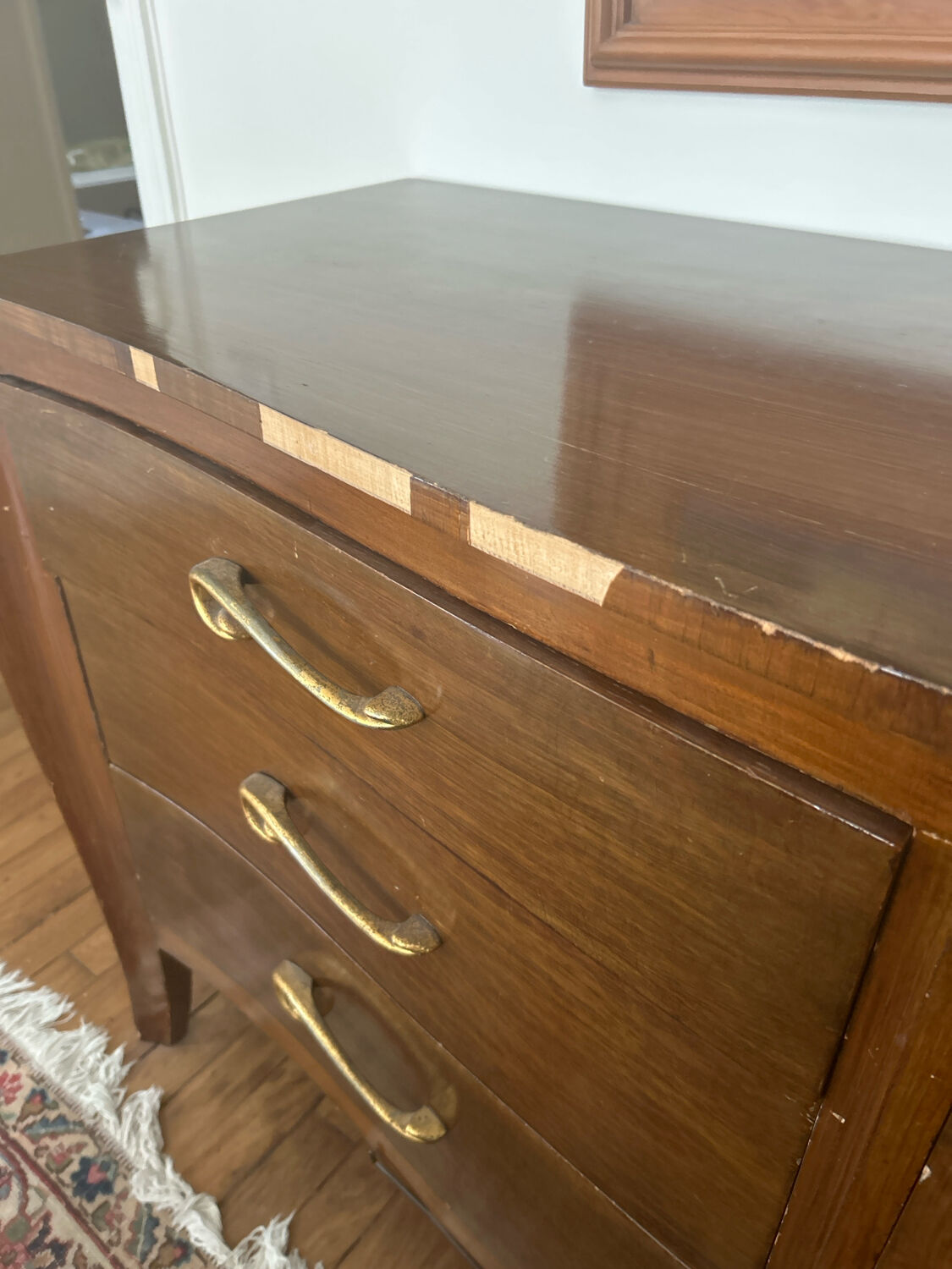 Vintage wooden commode in Louis XV style – Albano Company (New York)