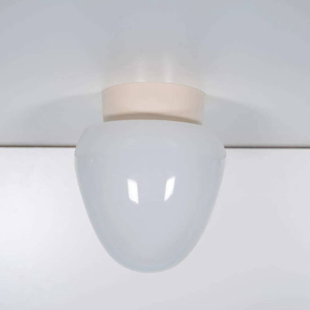 Vintage opaline ceiling light from the 1950s, minimalist.