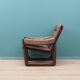 Leather armchair, Danish design, 1960s, manufactured by Genega Møbler
