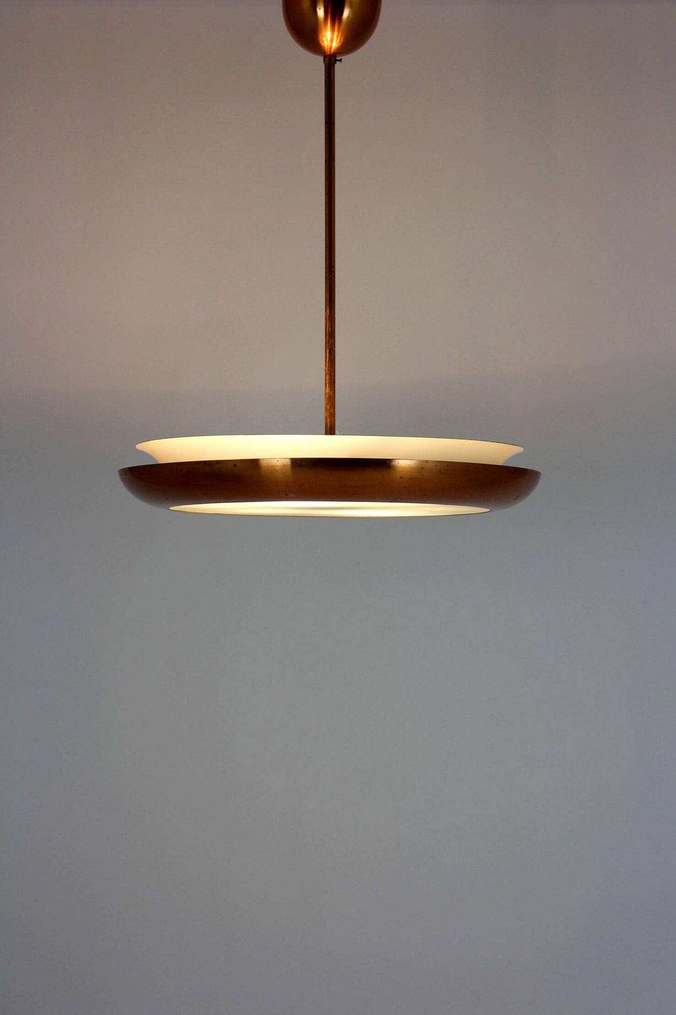 Bauhaus UFO Pendant Lamp by Josef Hurka for Napako, 1930s