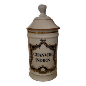 pot à pharmacie en porcelaine