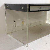 Mid-Century Modern Desk by Poul Nørreklit For Georg Petersens Møbelfabrik, Wood and Plexiglass, 1970