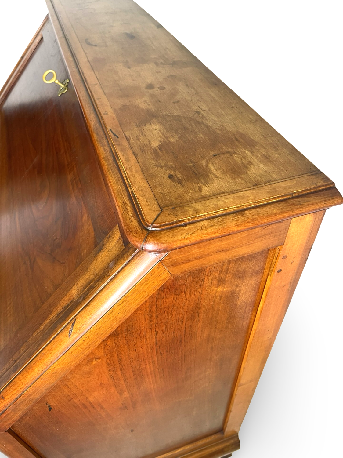 Antique Italian secrétaire in solid walnut, 1920s/1930s.