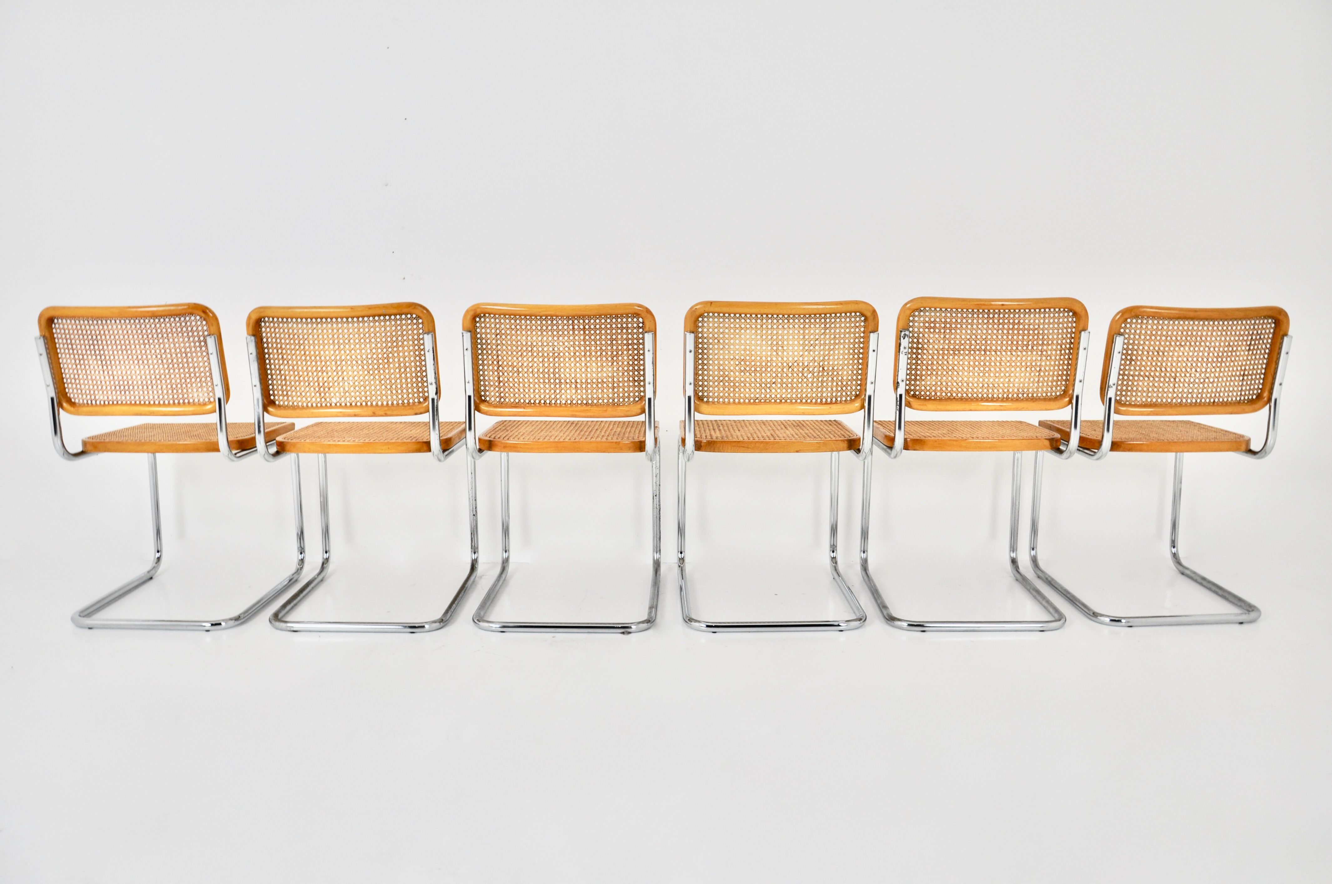 Dining chairs B32 by Marcel Breuer