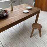 Farmhouse table in elm and pine 2m