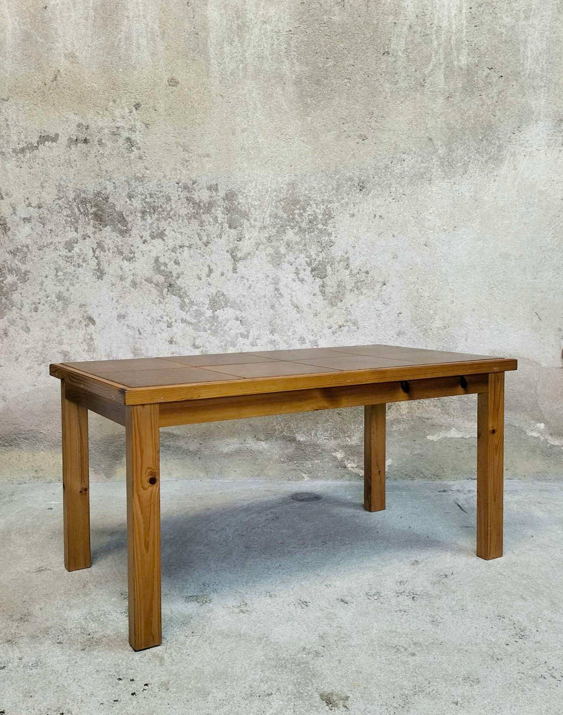 Wood and ceramic coffee table