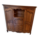 Large walnut bookcase.
