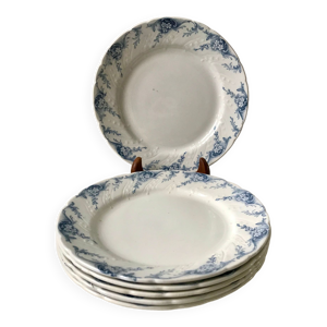 lot de 6 assiettes plates - terre