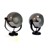 Altalite, adjustable chrome chrome spotlights couple, 70s