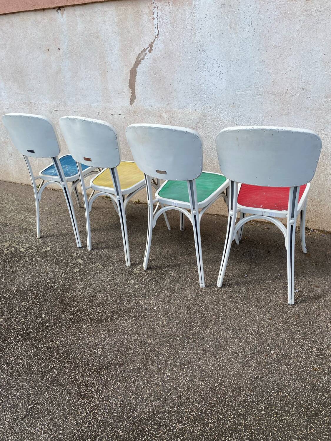 Set of 4 gaston viort chairs