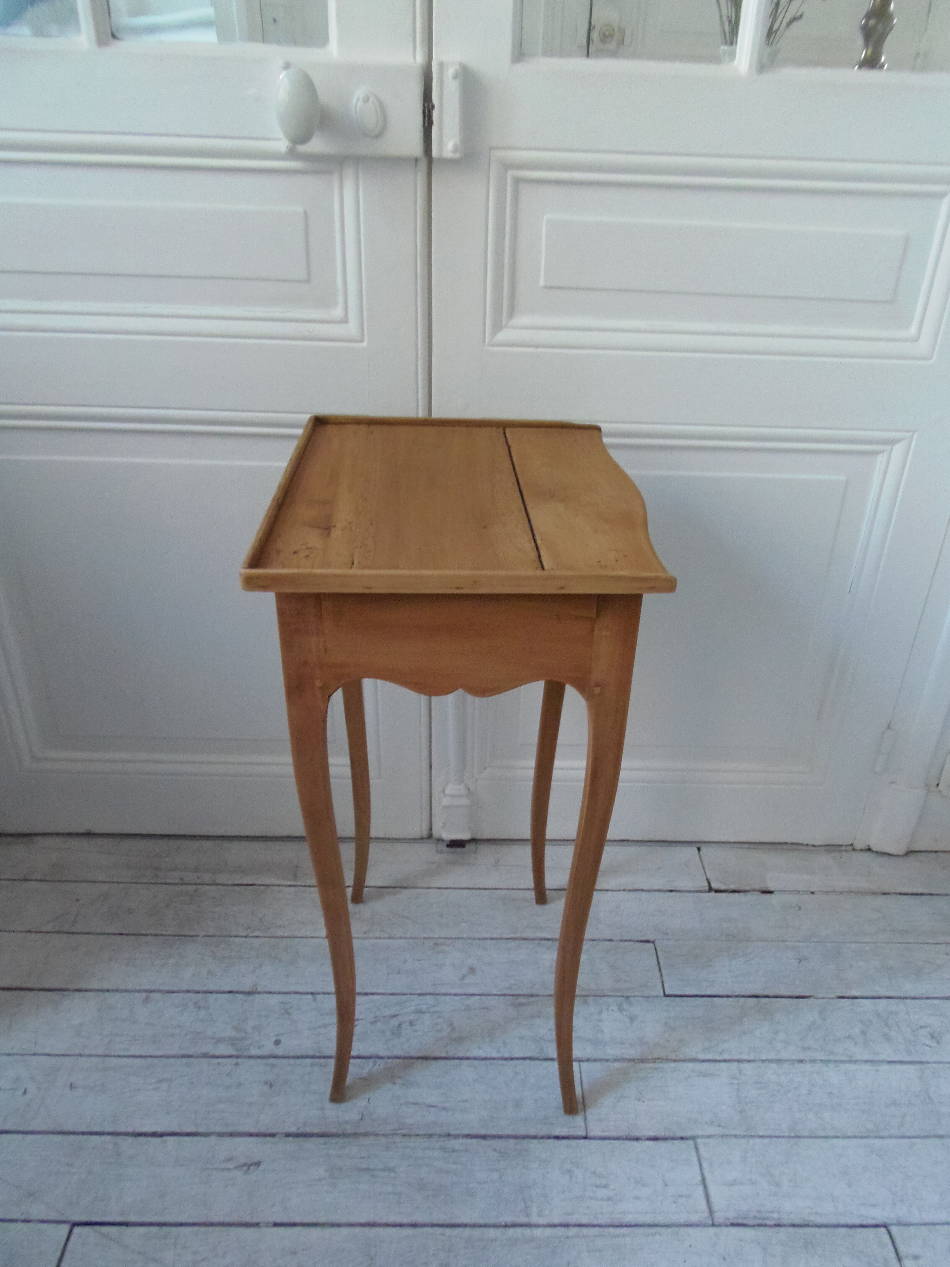 Bedside table from the 1900s, 1 drawer, waxed finish