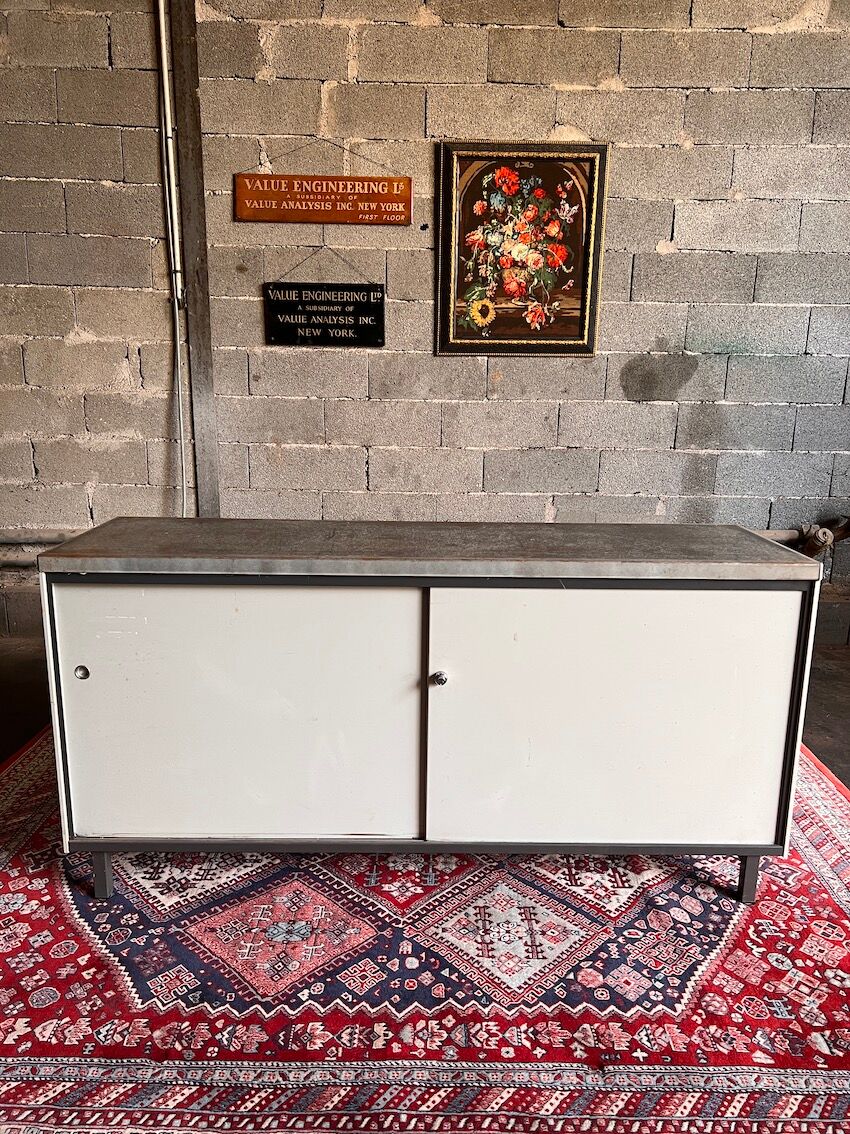 Vintage enfilade / Metal sideboard administration AR Cordemeyer for Gispen - 1960