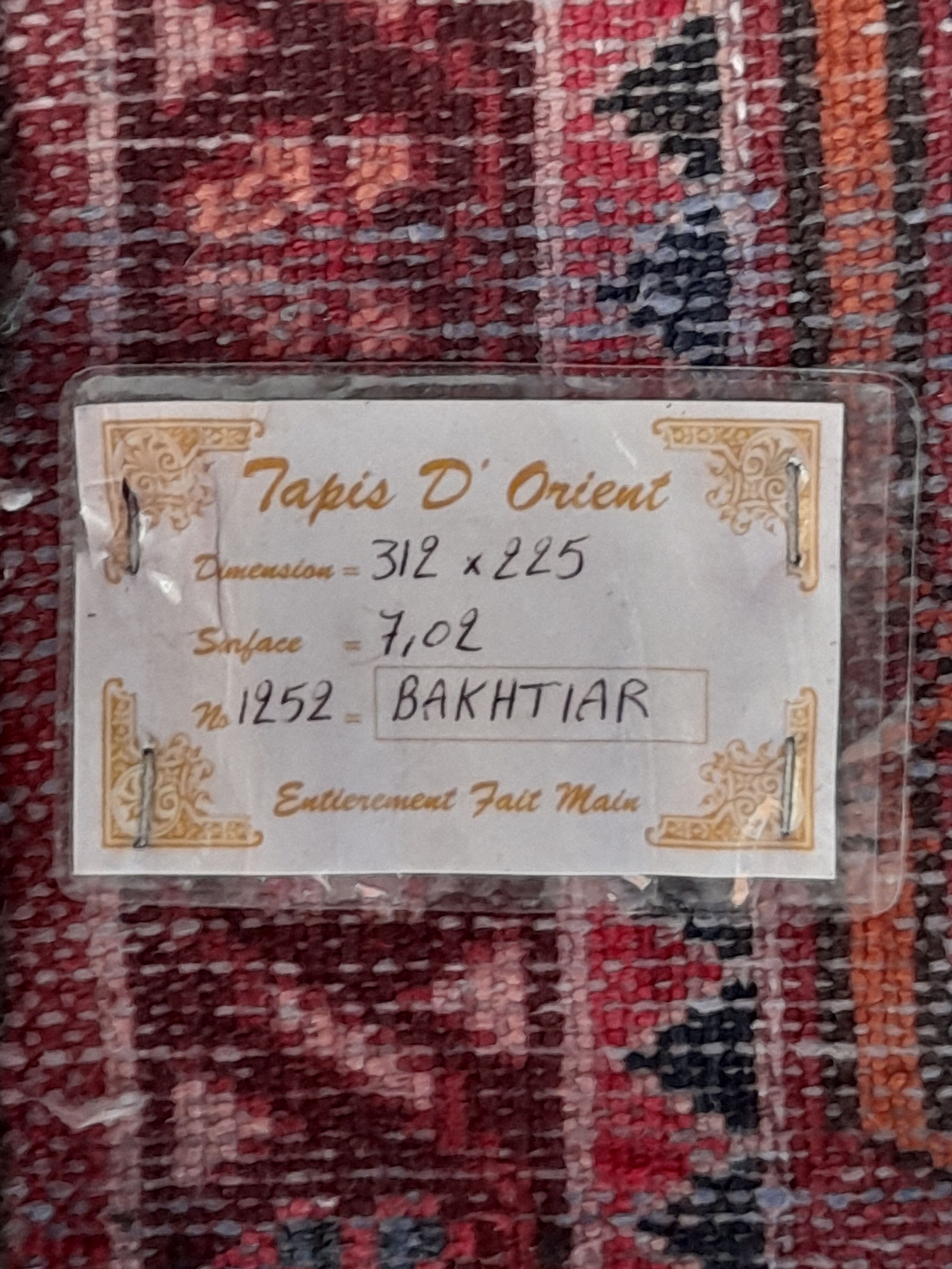 Persian carpet 312x220 cm