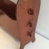 Scandinavian teak magazine rack