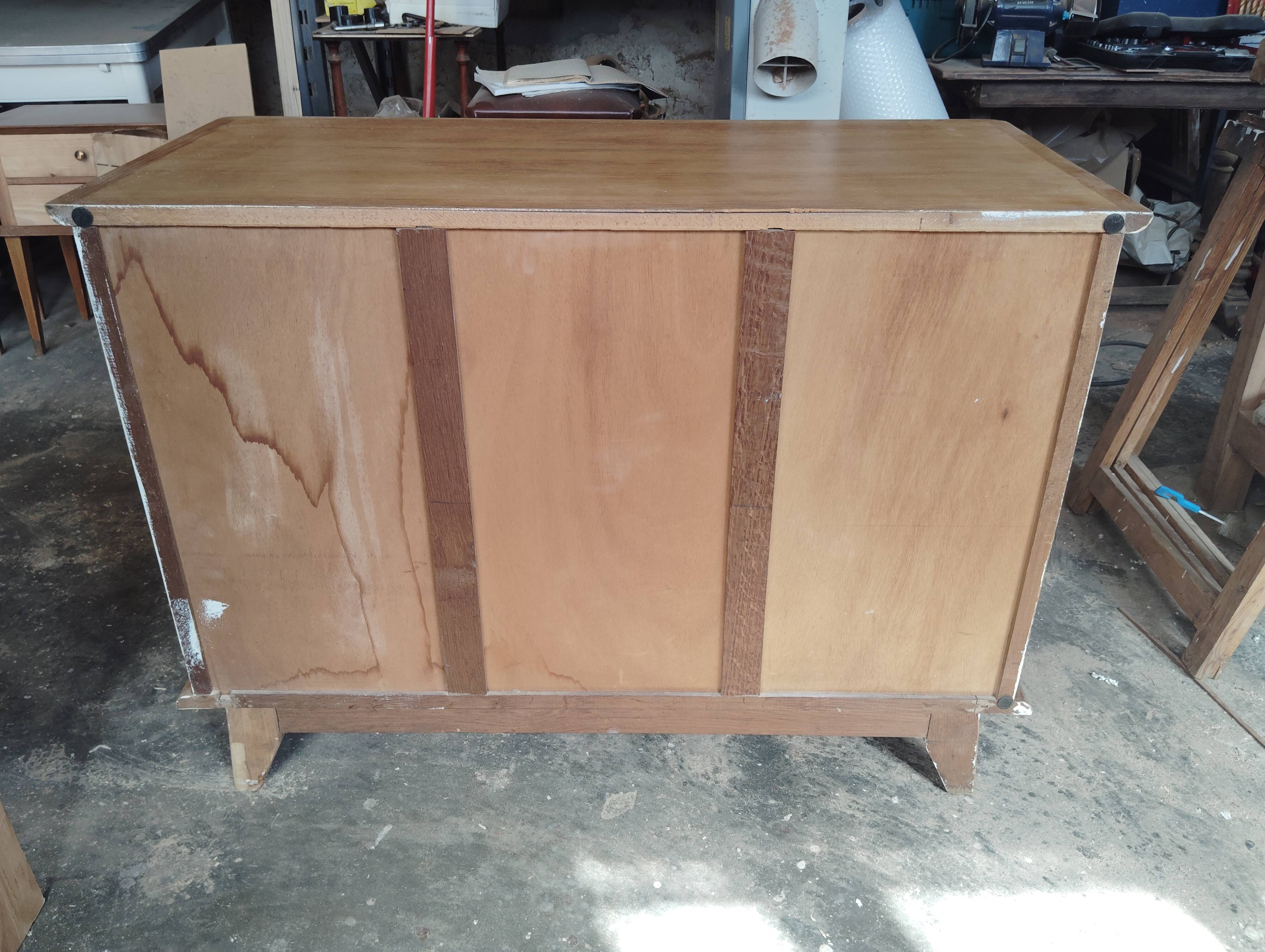 Commode pieds compas grande largeur