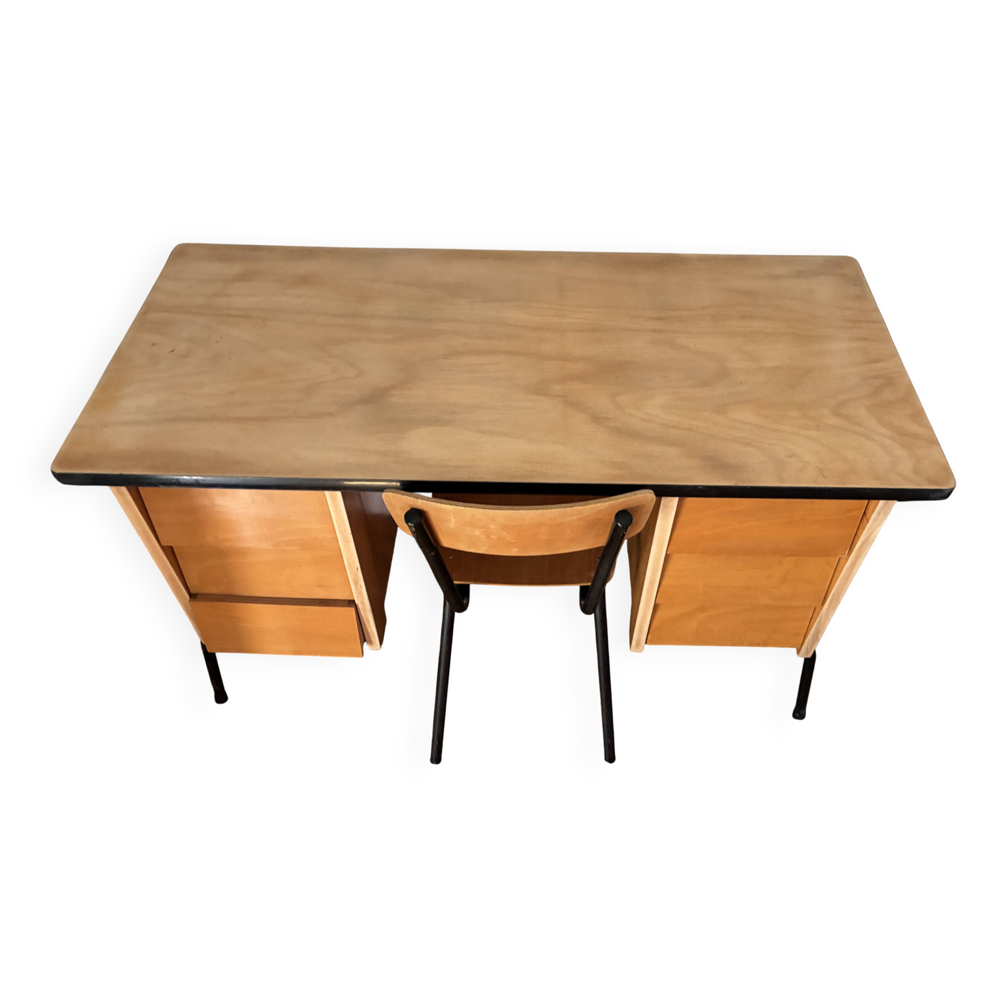 Bureau vintage et sa chaise