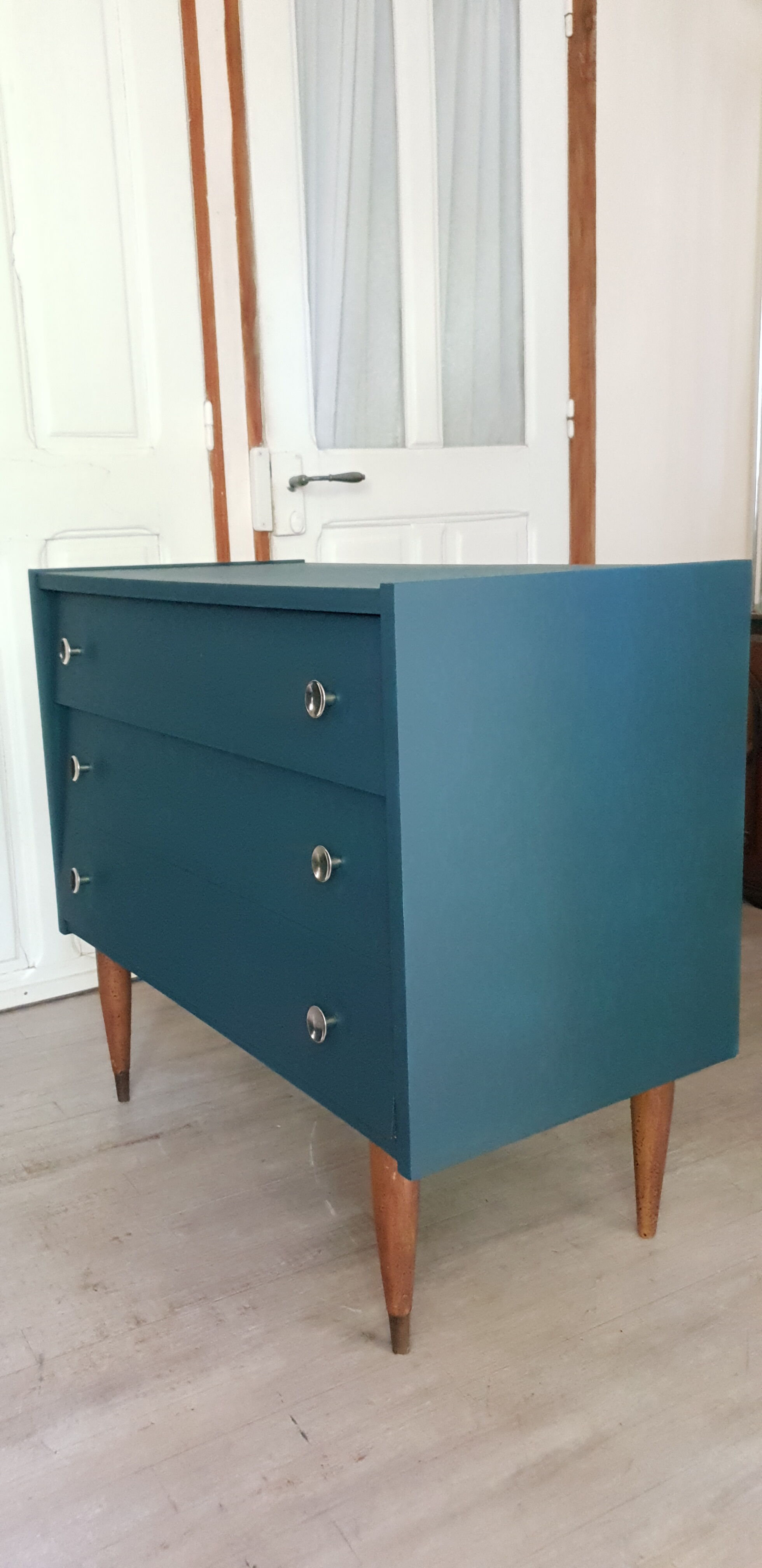 Blue vintage dresser