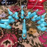 Vintage ceramic knife doors