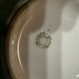 Service 14 cup and saucer in Art Deco Emerald Green and Gold.