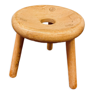 Tabouret scandinave de Bertel Gardberg, Finlande 1950