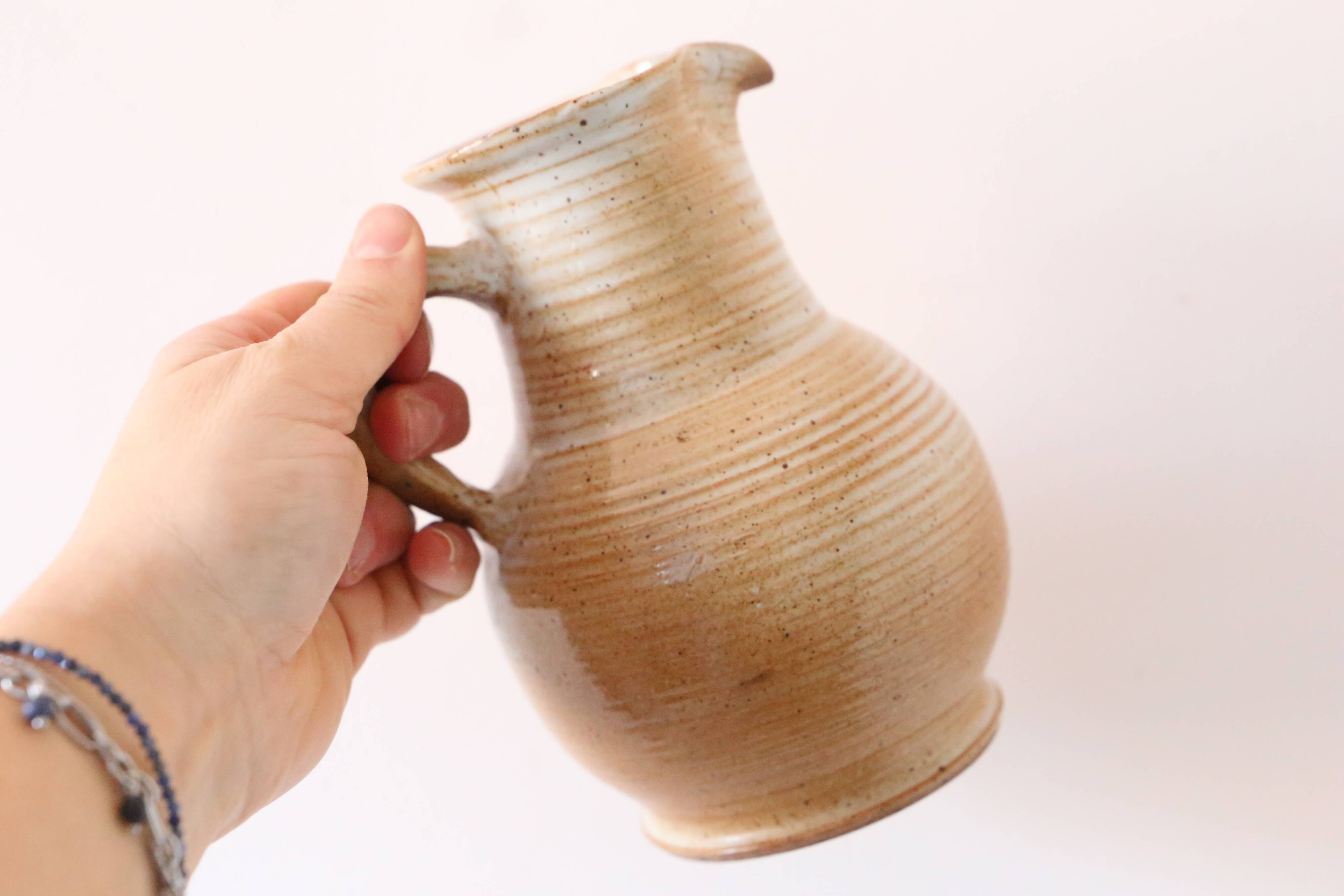 Sandstone jug, Marais sandstone, vintage French