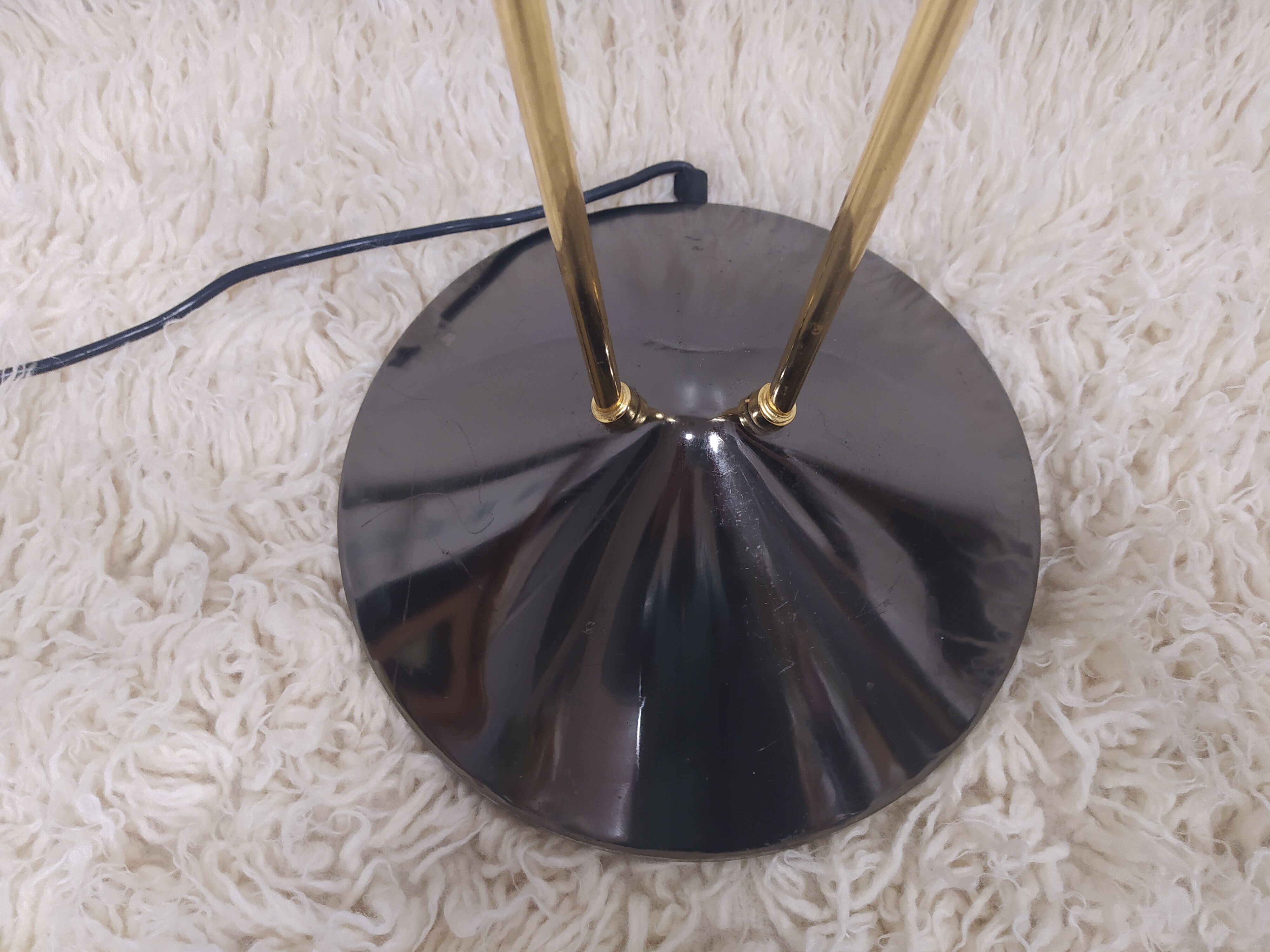 Lampadaire halogene laiton doré Relco vintage