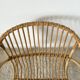 Rattan shell armchair