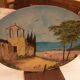 Painting on counterplate signed elbe montelimar