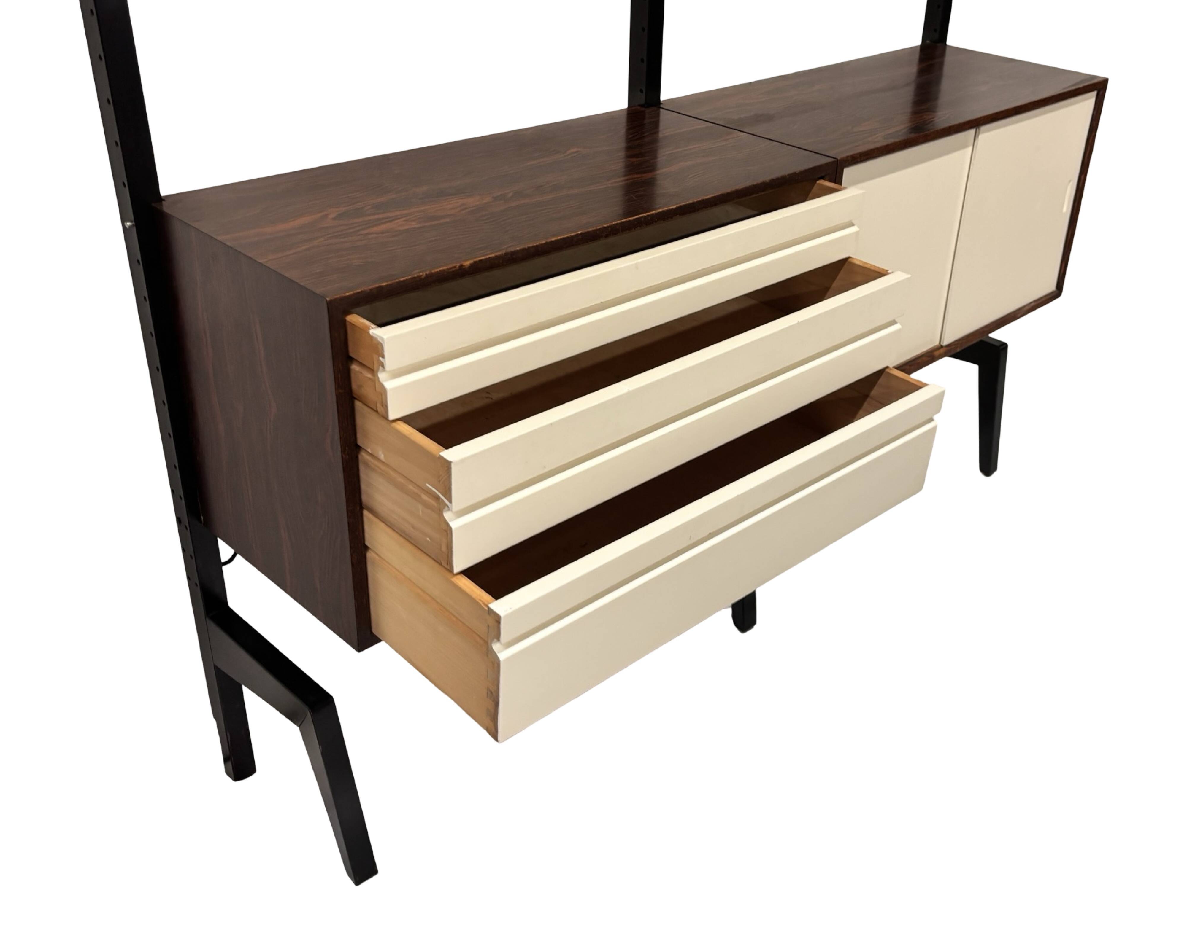 Vintage Poul Cadovius Royal System Wall System Freestanding