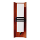 Scandinavian wall light in opaline and teak, 1960s