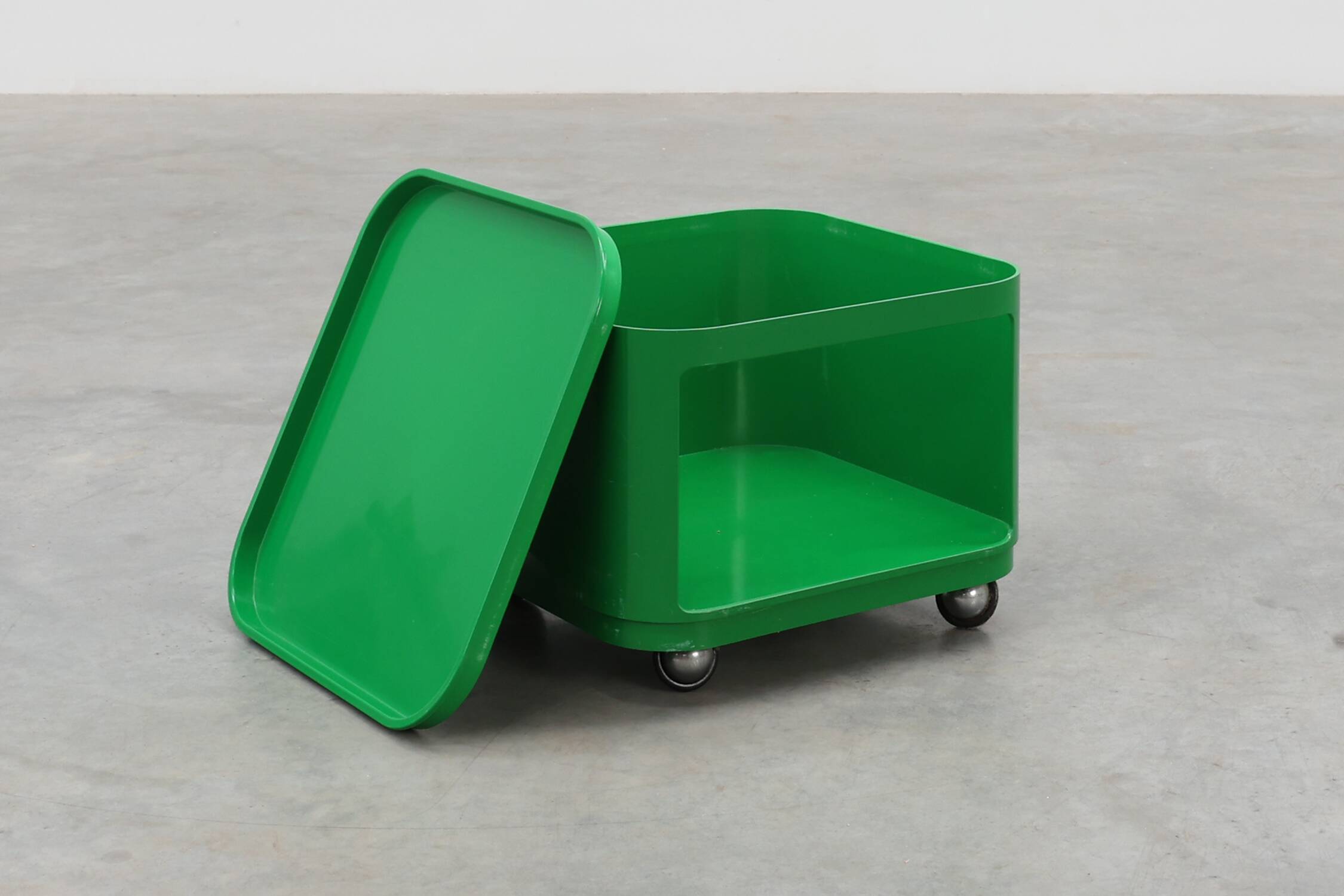 Unité de rangement verte Kartell Modèle 4970 par Anna Castelli Ferrieri, Italie 1970