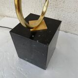 golden flower lamp design 1970