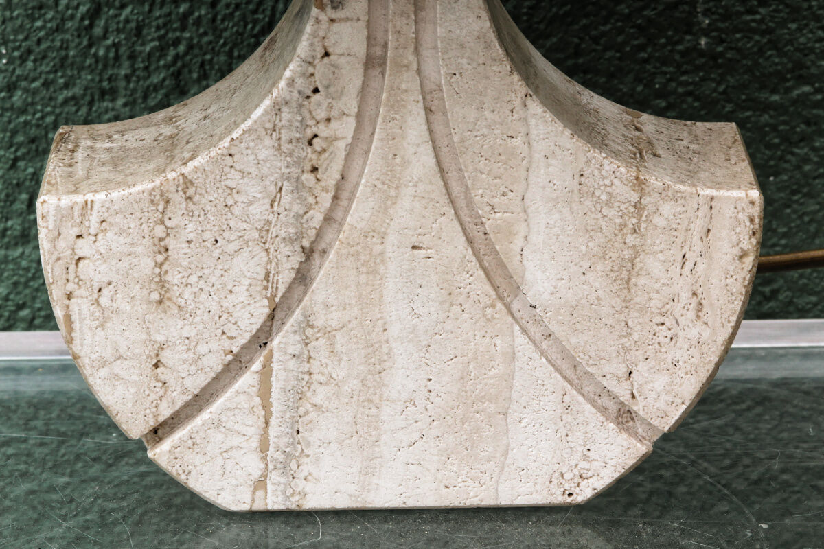 Travertine lamp, Fratelli Mannelli, Italy