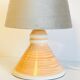 Geometric ceramic lamp by larec 80s