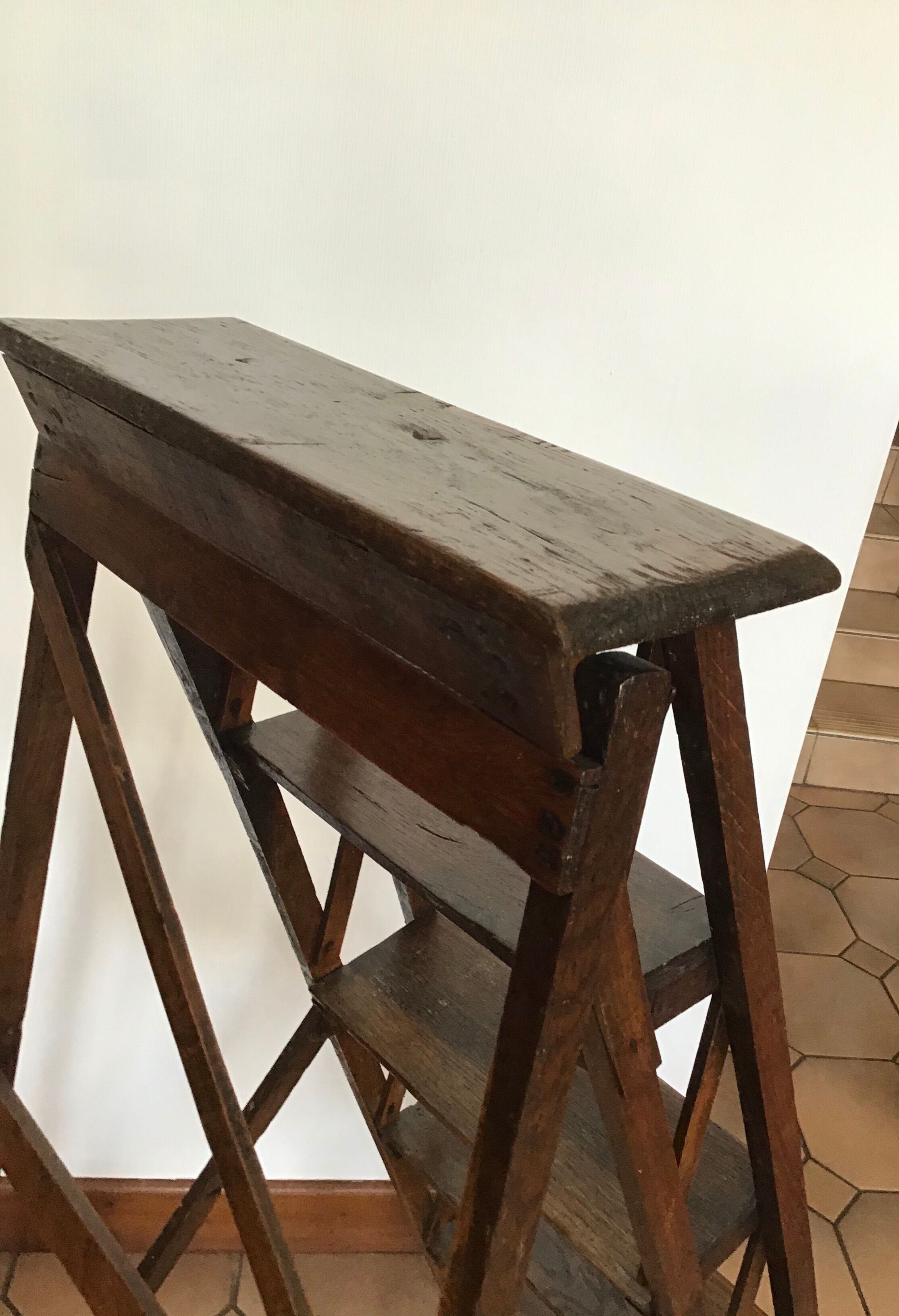 Old library stepladder