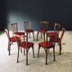 French Reconstruction Bistro Chairs from Baumann, 1950s, Set of 8