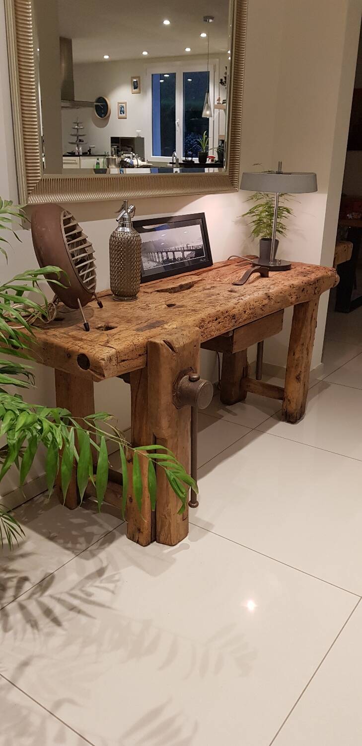 Old restored workbench