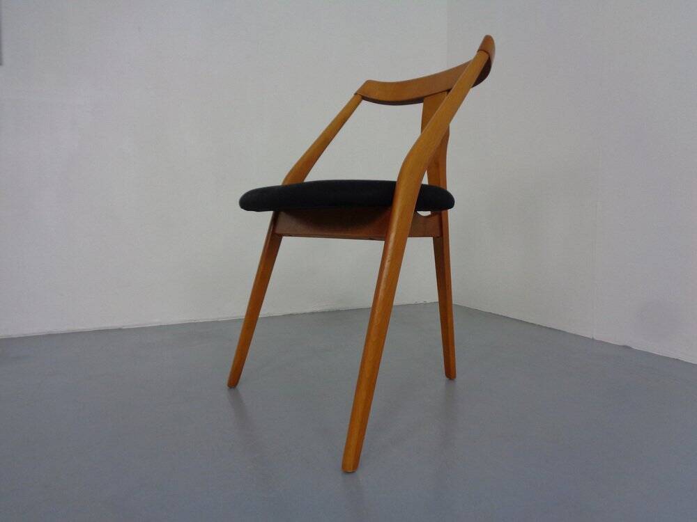Mid-Century Tripod Beech Chair, 1960s