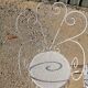 Garden furniture in white metal