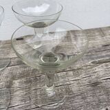 6 blown glasses / old cups