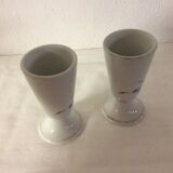 Two porcelain mazagrans