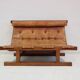 20th-century leather and Brazilian hardwood sofa, Brown