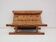20th-century leather and Brazilian hardwood sofa, Brown