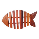 Wooden fish trivet