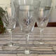 Crystal white wine glasses x6