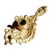 Bougeoir à main en bronze rat de cave
