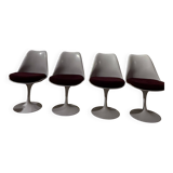 Set of 4 Knoll tulip chairs