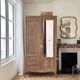 Armoire Parisienne en chêne brut 