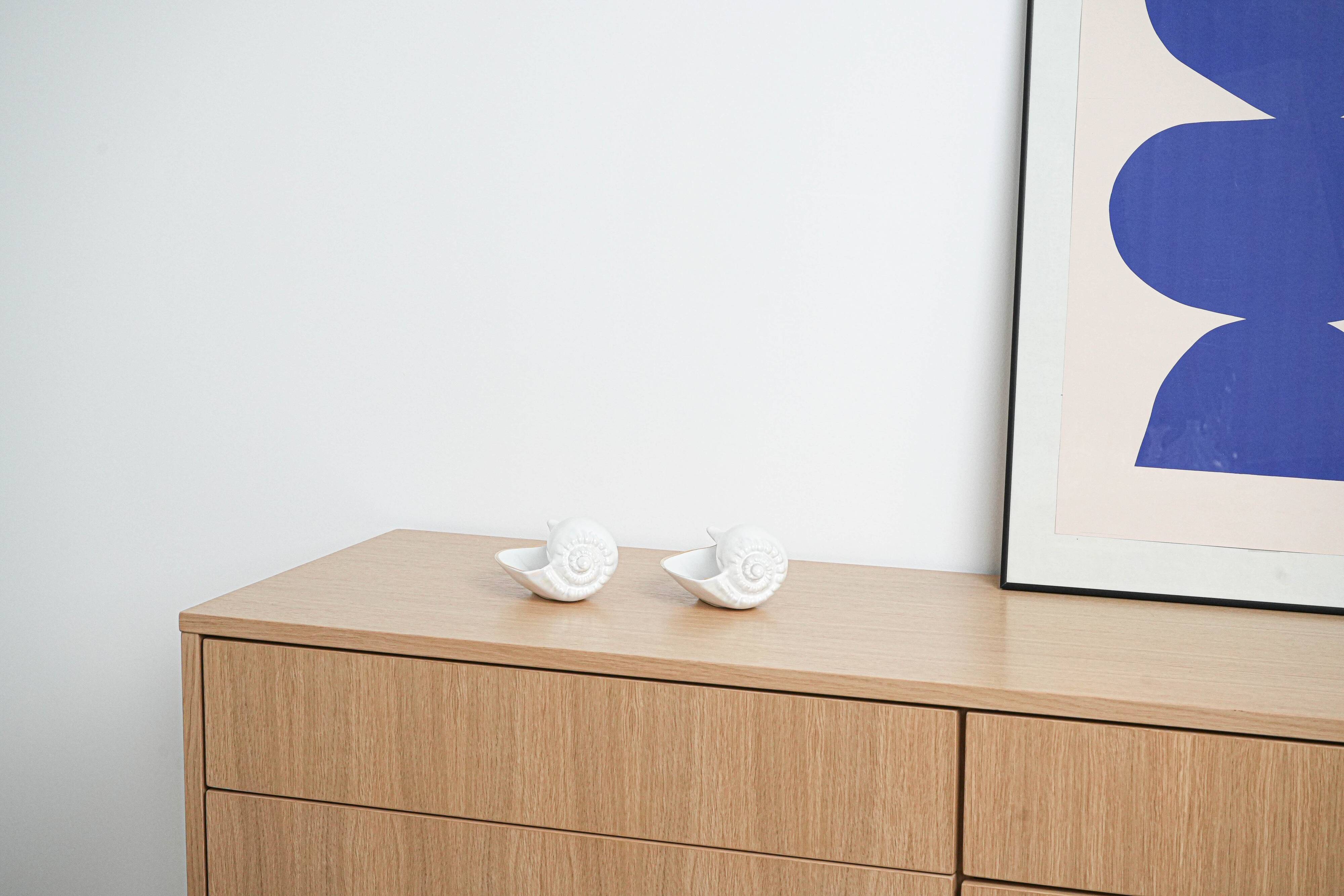 Porcelain seashell, Italian design, 1970s, production: Italy